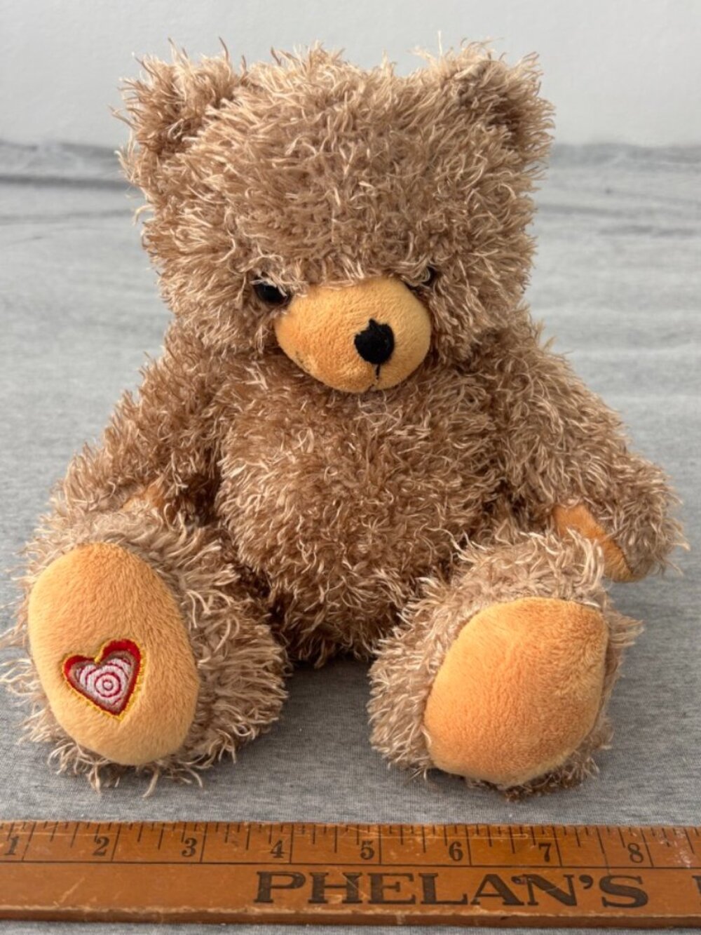 My Babys Heartbeat Bear Teddy Plush Ultrasound Sound Recorder Keepsake Toy Brown